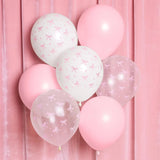 Yeknu  Coquette Birthday Decoration Pink White Bow Latex Balloon Set Foil Bow Balloon Girls Women Pink Bow Party Wedding Decor Supplies