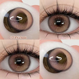 Yeknu  Blue Contact Lenses for Eyes Fashion Color Pupils Beauty Green Lenses Natural Eye Color Lenses for Myopia 1 Pair Cosplay