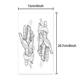 Yeknu  Lasting 15 days temporary tattoo sticker waterproof non-reflective candle hand pattern sticker body art fake tattoo on boy's arm