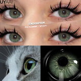 Yeknu  New Fashion Color Contact Lenses for Eyes Green Colorful Makeup High level of comfort Yearly 2pcs/pair