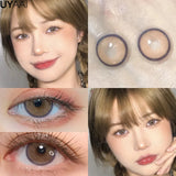 Yeknu  Color Contact Lenses for Eyes Korean Lens Blue Color Lens Brown Big Eye Contacts Lenses Pink Lenses Purple Lenses