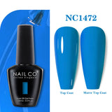 Yeknu  15ml Orange Color Nail Gel Polish Semi Permanent Red Pink Gellack Nail Art Salon Soak Off UV LED Glitter Nail Gel Varnish