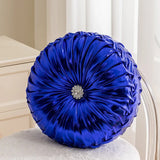 Yeknu  35cm Round Metallic Style Sofa Pillow Bay Window Futon Seat Cushion Pumpkin Seat Cushion for Couch Floor Throw Pillow