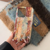 Yeknu  Aesthetic Characters Phone Case For iPhone 17 16 15 14 13 Pro Max Floral Bird Retro Shockproof Soft Back Cover