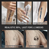 Yeknu  1Pc Smile Emoji Waterproof Temporary Tattoo Stickers, Long-lasting Waterproof for One to Two Weeks, Suitable for Finger, Plam.