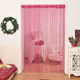 Yeknu  1x2m String Curtain Shiny Tassel Line Curtains Window Door Divider Drape for Home Living Room Cafe interior Decorations Valance