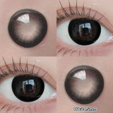 Yeknu  1 PAIR Big Brown Contact Lenses for Makeup Eyes Big Black Lenses Myopia Color Contact Lenses Belleza Pupils Grey Lenses
