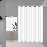 Yeknu  Transparent Waterproof Shower Curtain Bathroom Translucent Partition Curtain Easy Clean Wipe Mildew Proof Curtains with Hooks