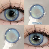 Yeknu  2PCS Silver Knight Contact Lenses for Eyes Rainbow Colored Eye Lenses Beauty Pupils Gradient Contact Lenses Optical Lens
