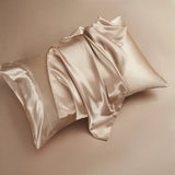 Yeknu  Nordic Washed Silk Pillowcase Decorative Luxury Throw Pillow Cover Comfortable Solid Satin White Gray Bedding Cushion Cases