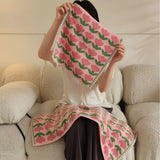 Yeknu  Retro Striped Pure Towels Soft Kindly-Skin Face Towel Bathroom Absorbent Face Adult Household Towels