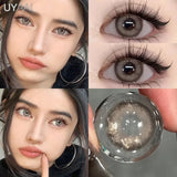 Yeknu  New Natural Lenses Gray Lenses 1 Pair Color Eye Contacts Blue Pupils Korean Style y2k Lenses Big Eyes Colorcon