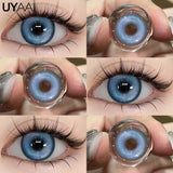 Yeknu  Cosplay Contact Lenses Cosmetic Colored Pupils Hallowen Contacts Beauty Women Makeup Blue Lens Eye Contact Cosplay Pupils