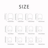 Yeknu  24 PCs Short French Minimalist Flash Nails with 1 Jelly Gel and 1 Nail File