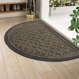 Yeknu  Olanly Half Moon Door Mats Indoor Non-slip Super Soft Rubber Mats For Doorway Dirt Trapper Absorbent Machine Washable Doormats