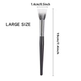 Yeknu  Dot brush Blush brush pure wool flat head small large optional makeup brush Soft hair wooden handle beauty tools