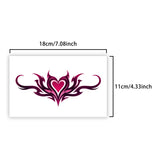Yeknu  6Pcs Succubus Temporary Tattoo Sticker, Long-lasting and Waterproof, Fake Tattoos for Couple, Suitable for Chest, Belly, Waist.