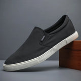 Yeknu  Mens Canvas Shoes slip on Fashion Sneakers Breathable Men Tenis Masculino Leisure Walk Flats Male Shoes Men moccasins