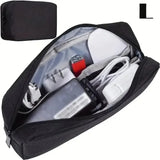 Yeknu  Digital portable organizer case for headphones, travel locker storage bag, zippered accessories, charger, data cable, USB pouch