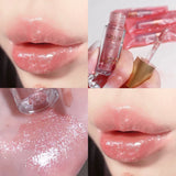 Yeknu  Watery Crystal Clear Jelly Lip Oil Lip Balm Moisturizing And Smoothing Lip Lines Jelly Pout Lip Gloss Glass Lip Fruit Scent