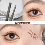 Yeknu  Silky Long-lasting Eye Liner Pencil  Eyeliner Pen Natural Matte Wine Red Eyeliner Easy To Color Waterproof Eye Make Up Cosmetics