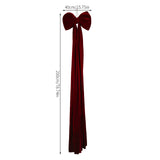 Yeknu  Super Large Red Velvet Christmas Bow Pendant Xmas Tree Bowknot Hanging Ornaments Home Christmas Decorations New Year Party Gifts