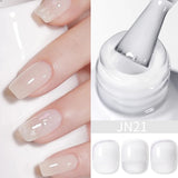 Yeknu  10ml Reinforcement Gel Nail Polish Self-leveling Gel Construction Gel Thick Base Gel Hard Painting Gel Varnishes