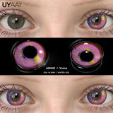 Yeknu  Cosplay Contact Lenses Makeup Colored Pupils Cosmetics Black Lenses Halloween Green Contact Lenses  White Pupils Red lens