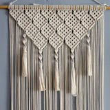 Yeknu Handamde Macrame Curtain Tapestry Woven  Bohemia Tassel Pendant Window Door Curtain Tapestry Bedsize Wall Hangig Tapetry
