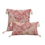 Yeknu  Cotton Linen Flower Cushion Pillowcase Retro European Style Living Room Sofa Backrest High Precision Jacquard Cushion Cover