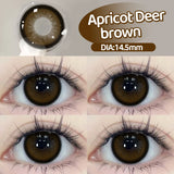 Yeknu  2PCS Myopia Beauty Colored  Contact Lenses Purple Halloween Makeup Lens Fashion Pupils Big Eye Lenses Natural Blue Lense