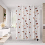Yeknu  Transparent Waterproof Shower Curtain Bathroom Translucent Partition Curtain Easy Clean Wipe Mildew Proof Curtains with Hooks
