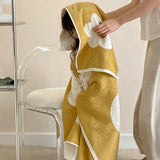 Yeknu Flower Pure Cotton Towel Soft Combed Yard Face Towel Super Absorbent Adult Bathroom Household BeachTowels Kind-skin Kids Towels