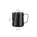 Yeknu  350/600ML Coffee Milk Frothing Pitcher Jug 304 Stainless Steel Precise Scale High Quality Latte Barista Professional CafeUtensil