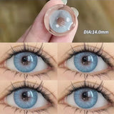 Yeknu  2pcs/Pair Myopia Natural Korean Lens Color Contact Lenses Blue Contact Lens Green Pupil Beauty Eyes Lenses Makeup New