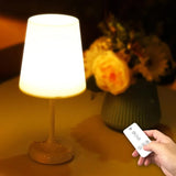 Yeknu - LED Table Lamp Simple Intelligent Remote Control Touch Creative Small Night Light Bedroom Atmosphere Light 10 Level Dimming