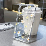 Yeknu  Clear Phone Case For iPhone 16e Case iPhone 13 15 11 14 12 16 17 Pro Max 8 7 Plus XR XS SE Cartoon Pattern Shockproof Soft Cover