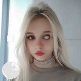 Yeknu  2Pcs/1Pair White Contact Lenses For Pupils Eyes Halloween Anime Cosplay Lenses Eye Contacts Makeup White Lens Cosplay Lens