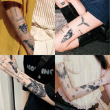 Yeknu  Angel and Cross Waterproof Temporary Tattoo Stickers, Long-lasting Waterproof for One to Two Weeks, Suitable For Arm, Leg, Neck.