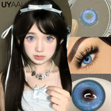 Yeknu  NEW Cosplay Colored Contact Lenses for Eyes Anime Purple Lenses Cosmetic Blue Eye Contacts Brown Natural Fashion Lenses