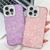 Yeknu  Luxury Shell Pattern Case For Samsung S25 Ultra S25 Plus S25 S24 S24 FE S23 Ultra S24Plus Shiny Glossy Plating Camra Bling Cover