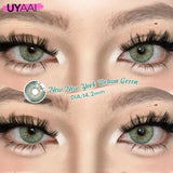 Yeknu  1Pair Fashion Big Lenses Colored Contact Lenses for Eyes Beauty Blue Eyes Lenses Natural Green Brown Grey Lens