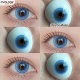 Yeknu  2pcs/pair New Cosplay Contact Lenses for Eyes Makeup Pupils Cosmetics Blue Eye Color Lenses for Myopia Lens 14.2/14.5mm