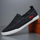 Yeknu  New Fashion Men Casual Shoes Lightweight Breathable Outdoor Walking Sports Shoes Driving Shoes Men Flat Canvas Shoes