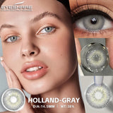 Yeknu  2pcs Colored Contacts Lenses for Eyes Fashion Blue Contact Lens Brown Lenses Gray Pupils Yearly Cosmetic Green Contacts