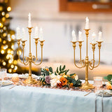 Yeknu  5 Candle Holders For Weddings, Banquet Events, 19.6 Inches High, Decoration For Weddings, Christmas, Halloween