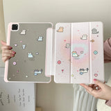 Yeknu  With pencil slot For iPad 2024 Air 11" 13" Pro 11 13 12.9 Case 10.2 7th 8th 9th Generation 2022 10th 10.9 inch Air 3 4 5 6 Cover