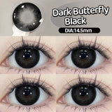 Yeknu  2PCS Myopia Beauty Colored  Contact Lenses Purple Halloween Makeup Lens Fashion Pupils Big Eye Lenses Natural Blue Lense