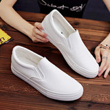 Yeknu  New Autumn White Shoes Fashion Non Slip Board Shoes Outdoor Skateboarding Loafers Comfortable Shoe Flat Male Sneakers Zapatos