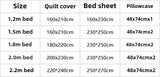 Yeknu  Cotton printing four-piece quilt cover student dormitory single bed sheet bedding three-piece set